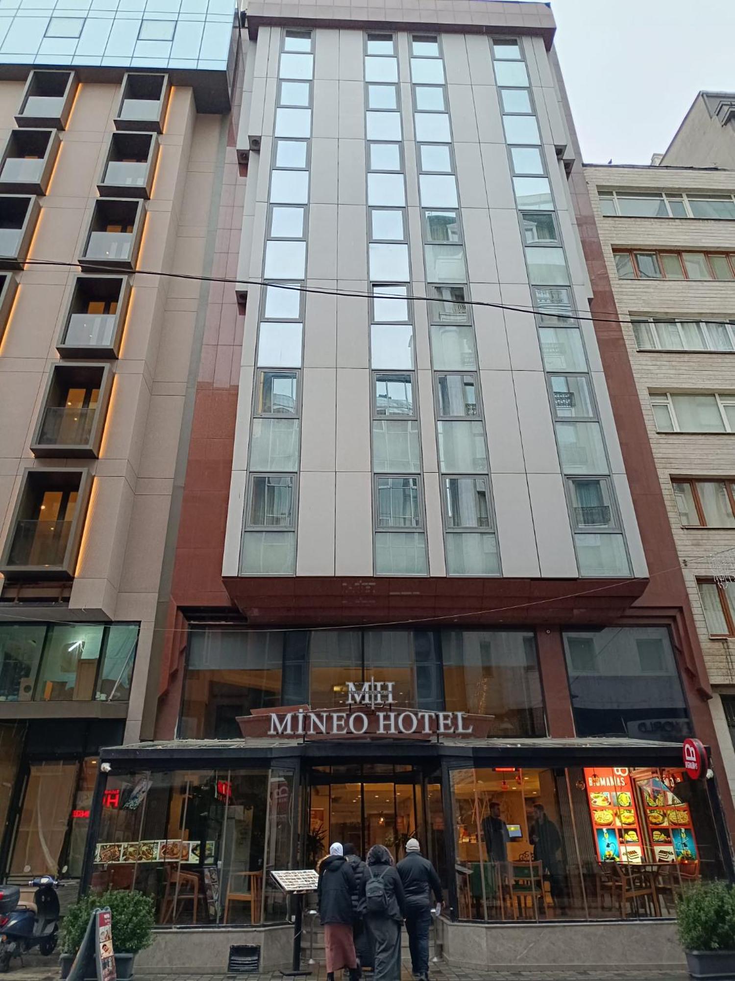 Mineo Hotel Taksim Istanbul Bagian luar foto